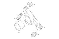 THRUST MEMBER FOR ROCKER ARM